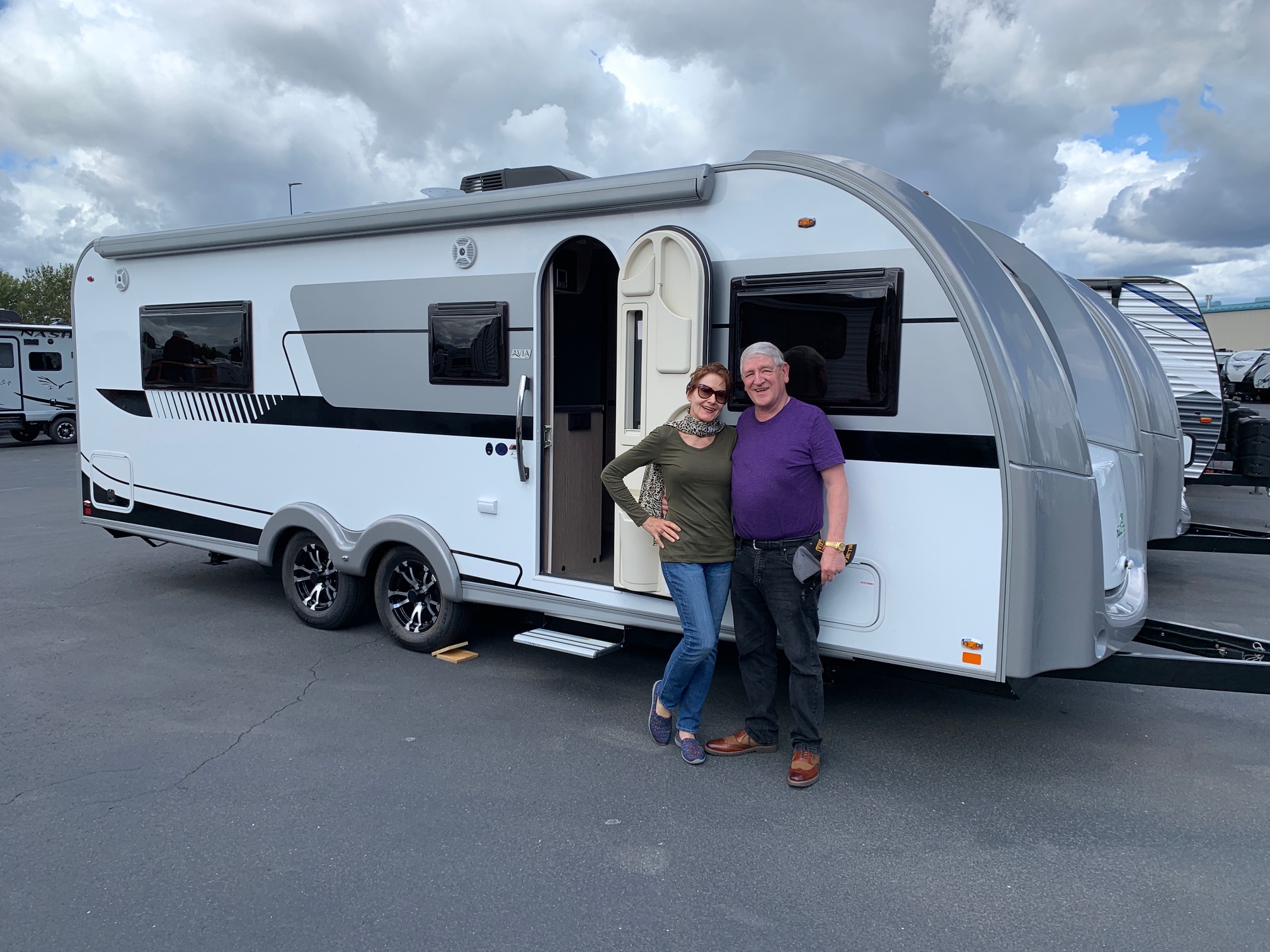 Mary and Chuck Cagle with their AVIA