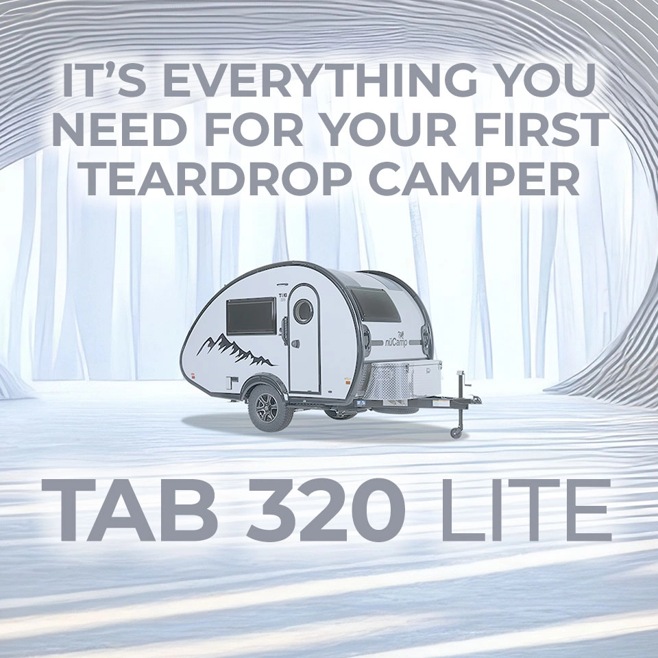 TAB 320 Lite -- It's everything you need for your first teardrop camper