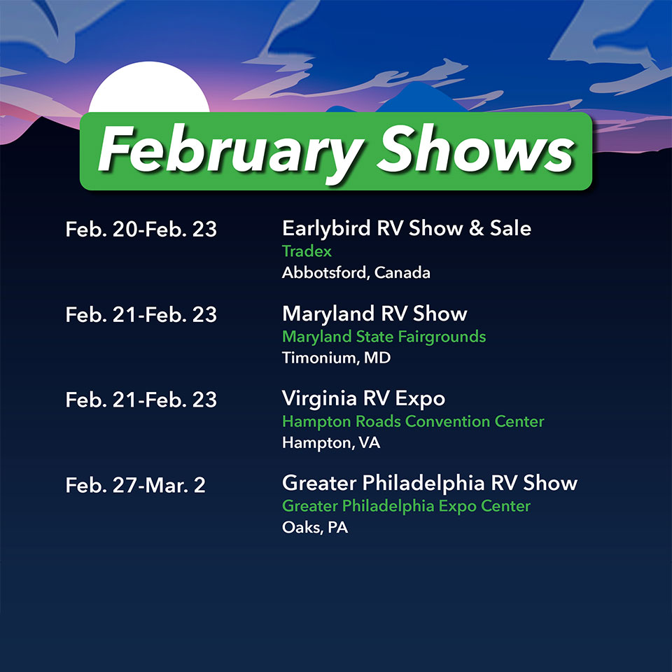 RV shows in February